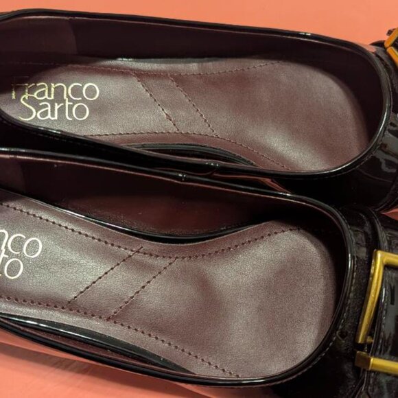 Franco Sarto black patent buckle size 9 - Picture 3 of 7
